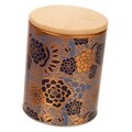 Recipient cu capac, Classic Copper, Creaciones Meng, 11x14 cm, metal/bambus