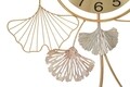 Decoratiune pentru perete cu ceas, Mauro Ferretti, Leavy, 52.5 x 3.5 x 102 cm, fier, multicolor