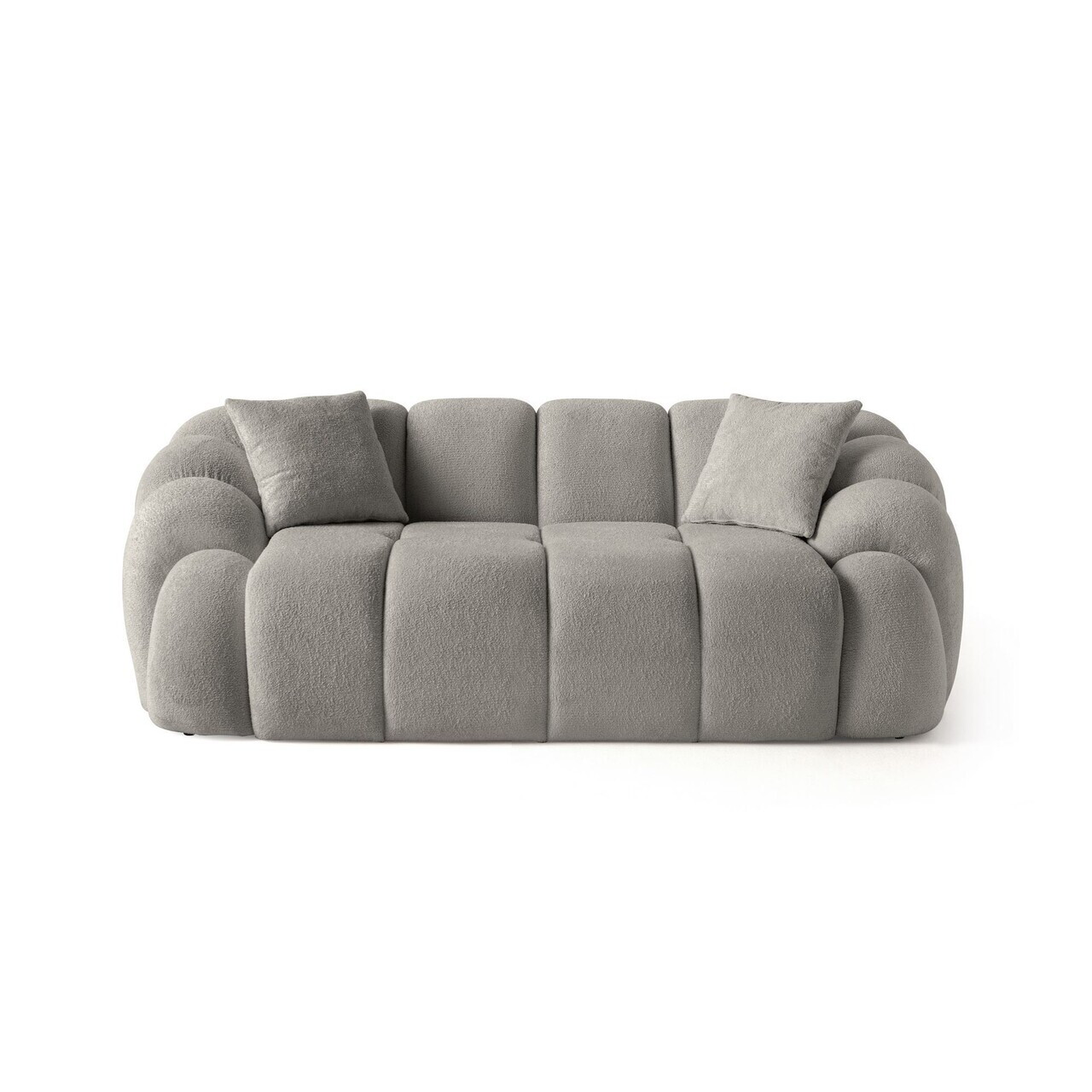 Canapea 2 locuri, Atelier del Sofa, 752EST2506, Lemn de carpen/PAL melaminat, Gri - view 4