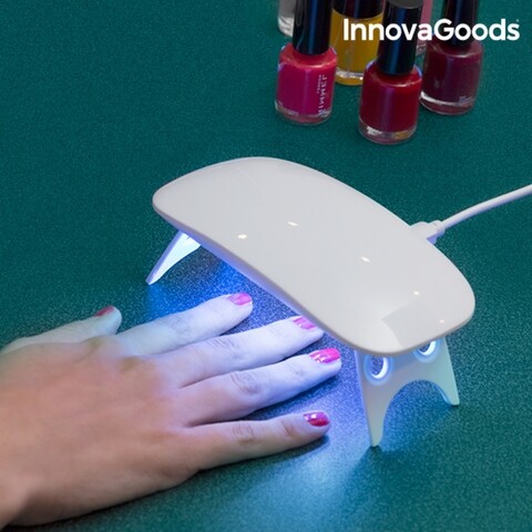 Lampa pentru unghii LED UV Pocket InnovaGoods, 13x7x2 cm InnovaGoods