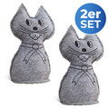 Dezumidificator Cat, Wenko, 12x13x27 cm, poliester, gri