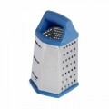 Razatoare cu 6 laturi Blue, Vanora, 12 x 14 x 23 cm, inox/silicon, argintiu/bleu
