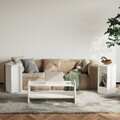 Set masute de cafea, Hanah Home, Amon, PAL melaminat, Alb