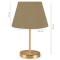Lampa de masa, Insignio, 780SGN4505, PVC, Auriu