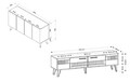 Set mobilier living, Olivia, Moda, PAL , Nuc / Argint
