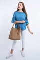 Geanta cu portofel Beverly Hills Polo Club, 397, piele ecologica, camel