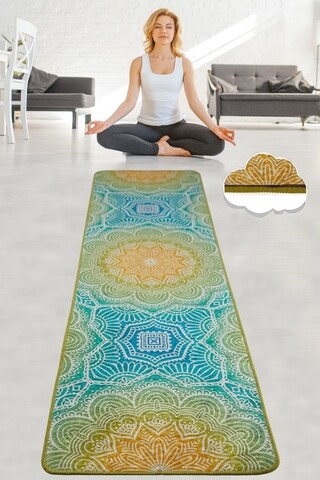 Saltea fitness/yoga/pilates Pozitif, Chilai, 60x200 cm, poliester, multicolor