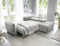 Coltar extensibil dreapta 4 locuri ELTAP, RT-03REL, Campo, 265x196x88 cm, lemn/poliester, gri deschis