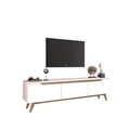 Comoda TV D1 - 391, Wren, 180 x 35 x 48.6 cm, white/walnut