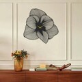 Ceas de perete, Azalea Metal Wall Clock, Otel, Dimensiune: 70 x 70 cm, Negru