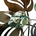 Decoratiune de perete, Leaves, Creaciones Meng, 49.5x90.8 cm, metal galvanizat