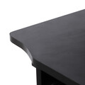 Birou mobil cu suport tastatura, Z-Shaped Vasagle, 60x48x73 cm, PAL/otel, negru