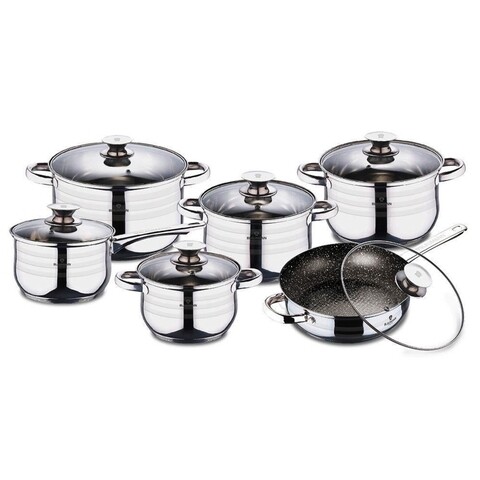 Set oale, 12 piese, Blaumann, Gourmet Line, inox/sticla