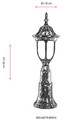 Lampa de exterior, Avonni, 685AVN1185, Plastic ABS, Maro