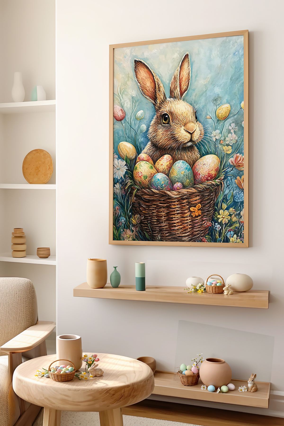Tablou decorativ, Arteastermodel5-3348, MDF, Multicolor