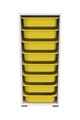 Dulap multifunctional, Estella, Cara 8N, Alb / Galben