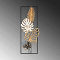 Decoratiune de perete, Palm Leaves, Metal, Dimensiune: 32 x 90 cm, Multicolor