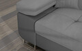 Coltar extensibil dreapta 4 locuri ELTAP, Armd-31, Armando, 289x203x85 cm, lemn/poliester, gri deschis/gri