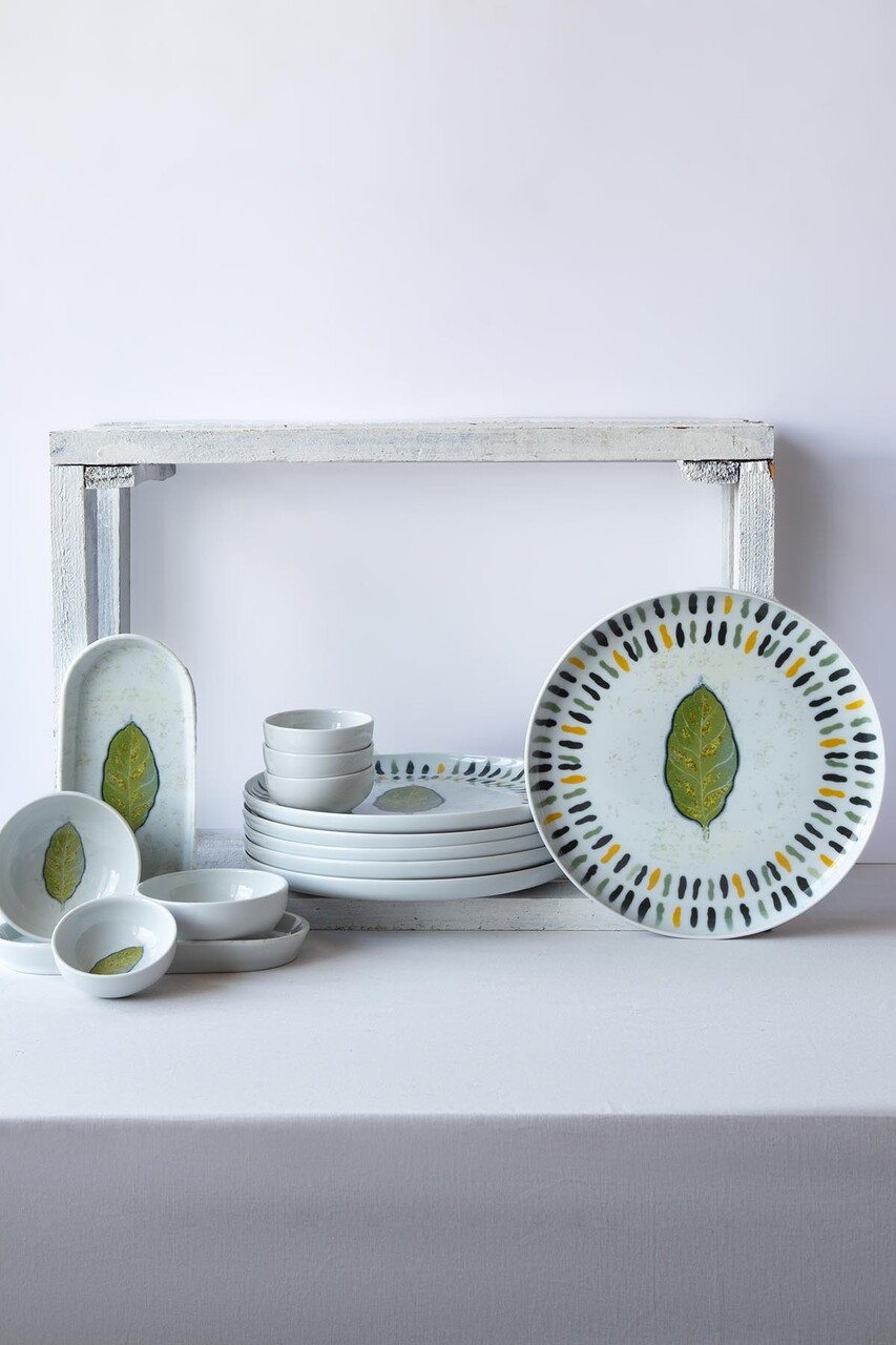 Set de mic dejun (14 piese), L'essentiel Maison, 719KTP9887, Bol Joker: 10 cm (2 bucăți), White / Green / Yellow - view 6