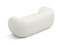Canapea modulara 2 locuri, Kate, Micadoni, 183x99x76 cm, tesatura boucle, alb