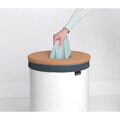 Cos de rufe, Brabantia, White Cork, 60 L, 38x38x63.5 cm, otel/pluta, alb
