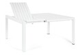 Masa extensibila pentru gradina/terasa Kiplin, Bizzotto, 149 x 97/149 x 77.5 cm, aluminiu, alb