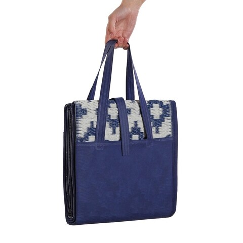 Patura pentru picnic rombos blue, versa, 90 x 180 cm, polipropilena