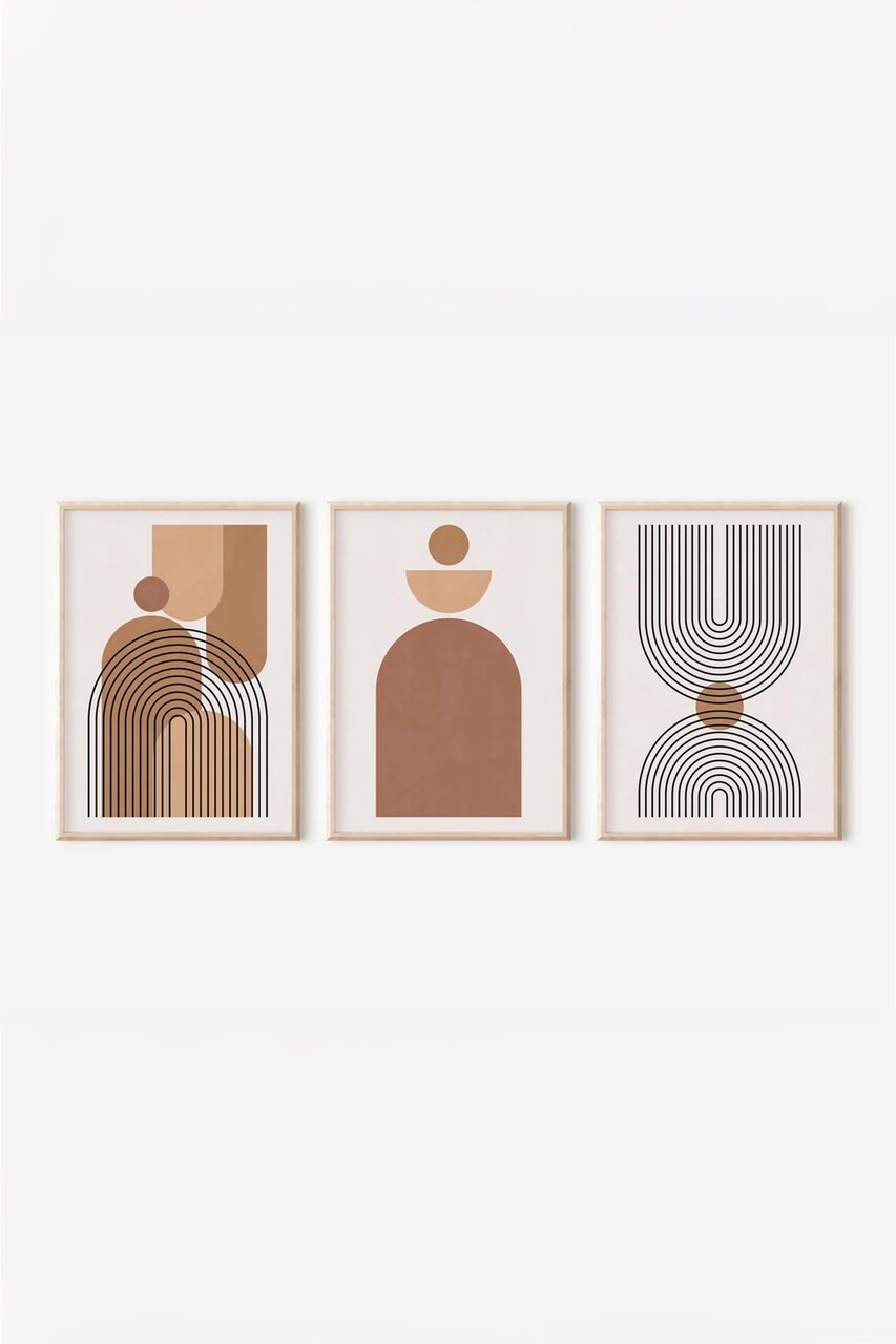 Set 3 tablouri decorative, 3Dartsohoset68, MDF, Multicolor - view 2