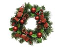 Coronita decorativa Globes and ribbon, Decoris, Ø30 cm, PVC, multicolor
