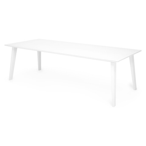 Masa, albacete, 280 x 110 x 75 cm, aluminiu, alb