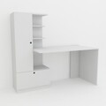 Birou Domingos, Furny Home, 150x60x120 cm, alb