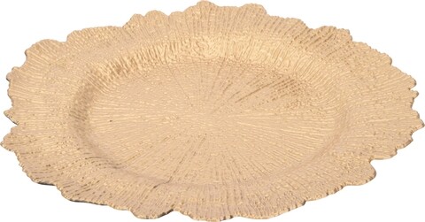 Platou pentru servire Classic Style, 35x35x1.8 cm, polipropilena, auriu