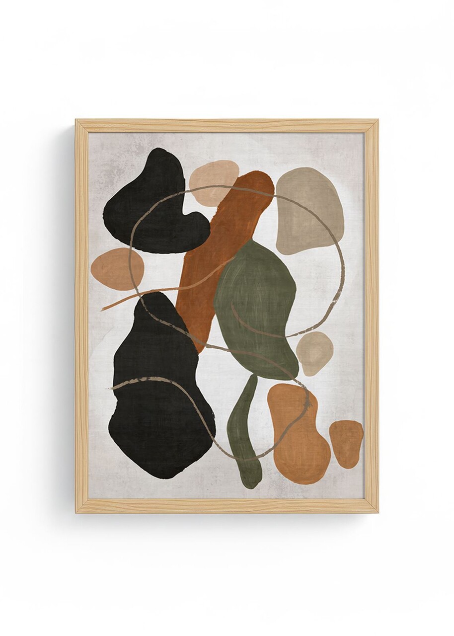 Tablou decorativ, Huhu715, Cadru: 100% LEMN MASIV (Grosime: 2 cm), Multicolor - view 2