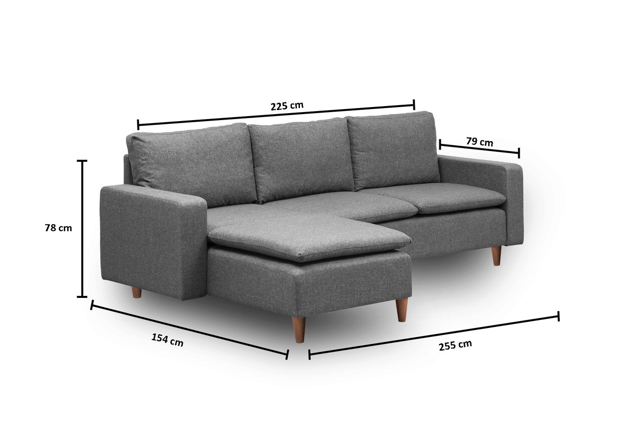 Coltar, Futon, 859FTN2119, Metal , Gri inchis