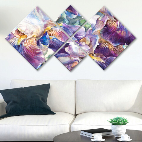 Set 4 tablouri decorative, 4mdf331073987, mdf, imprimat uv, multicolor