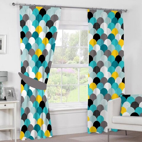 Set 2 draperii ayo, heinner, 140x270 cm, bumbac, multicolor