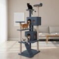 Casă pentru pisici, Paws & Whiskers, Siena, MATERIAL TEXTIL WELSOFT, Antracit