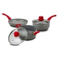 Set pentru gatit cu invelis stone antiaderent Nature, NAVA, 5 piese, aluminiu