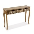 Consola cu 3 sertare Elva, Versa, 109 x 30 x 78.5 cm, lemn