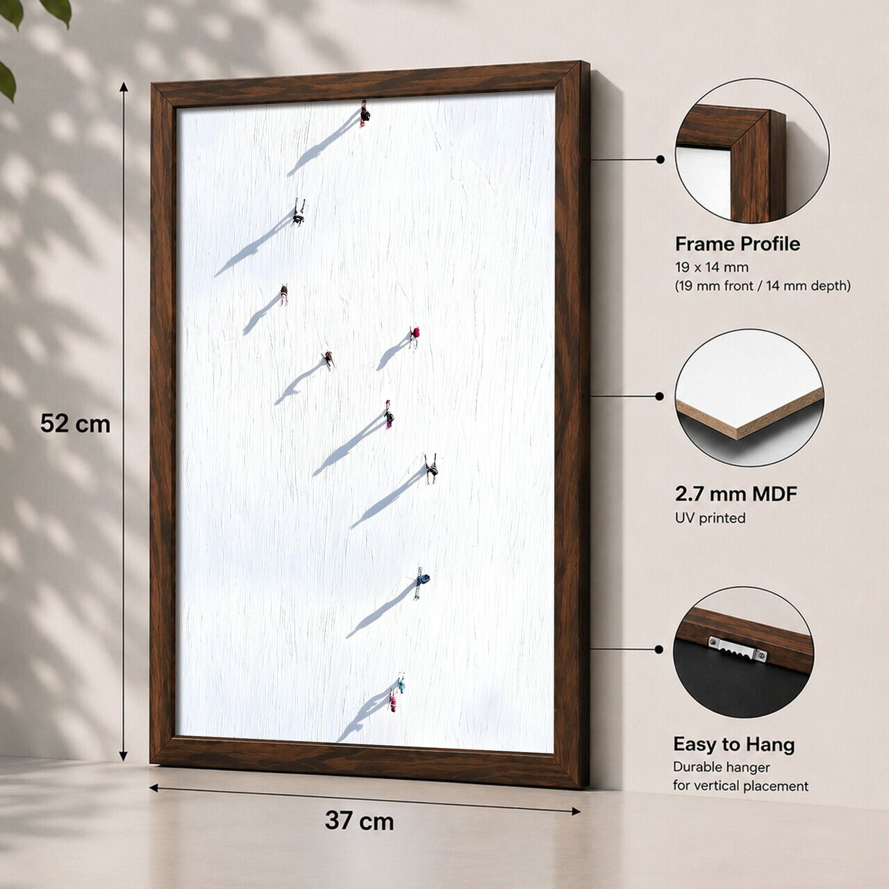 Tablou decorativ, 3752KACT-038, Fundal: 100% MDF (Grosime: 2,7 mm) Vopsire: Imprimare UV, Multicolor — imaginea 2