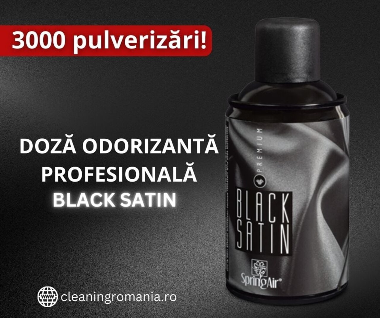 Rezerva odorizant pentru camera, Black Satin, Spring Air, 250 ml - imagine 2