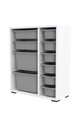 Dulap multifunctional, Estella, Zen 2D2K6U, Alb/Gri