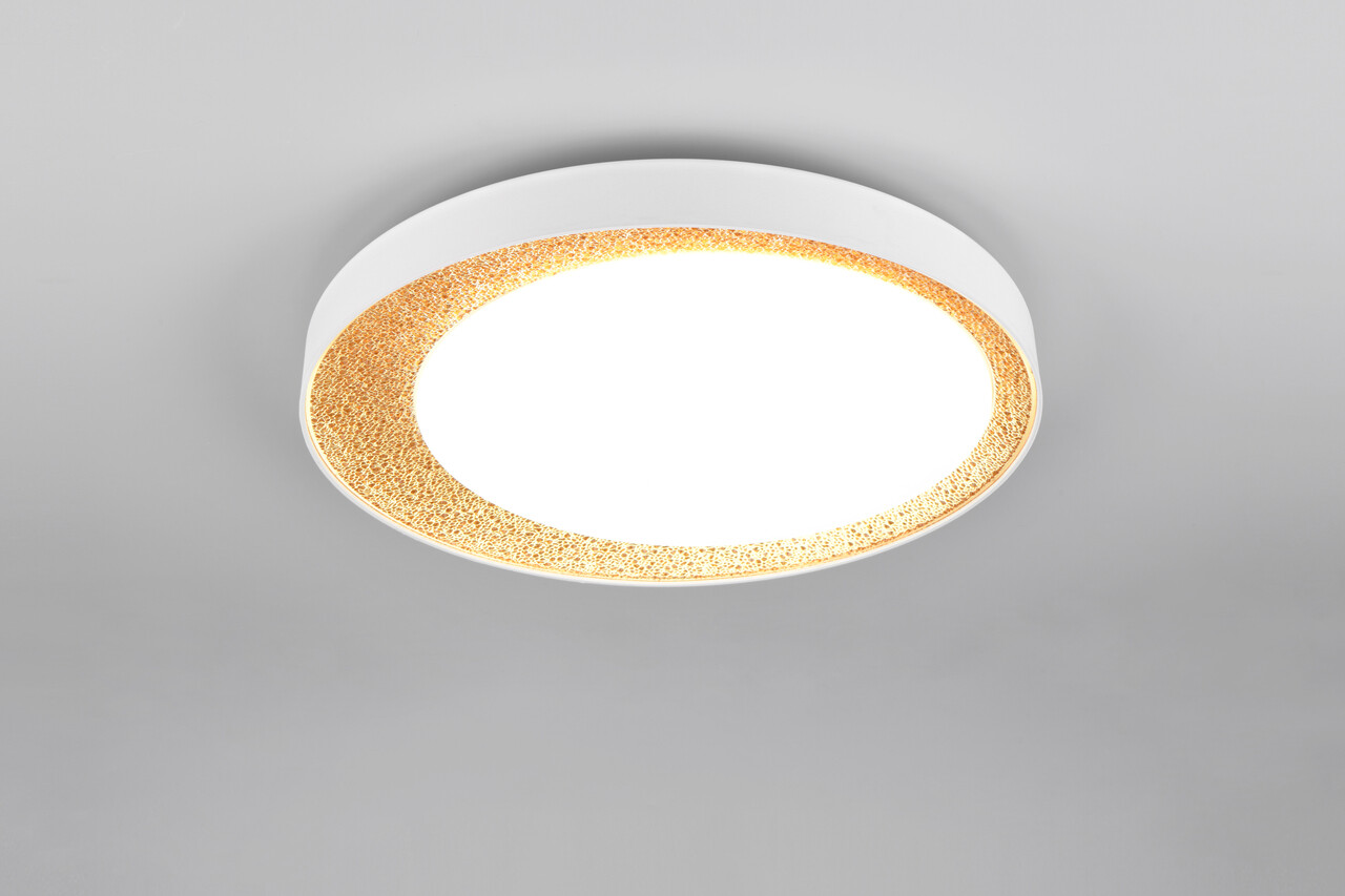 Plafoniera Aleta, RL, 45x8 cm, 24W, 1x SMD, plastic, auriu