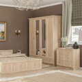 Comoda cu 3 sertare Rebecca, Pakoworld, 80.5x38x77 cm, PAL melaminat, sonoma