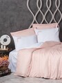 Lenjerie de pat dubla, Melinda - Pink, Cotton Box, Bumbac Satinat