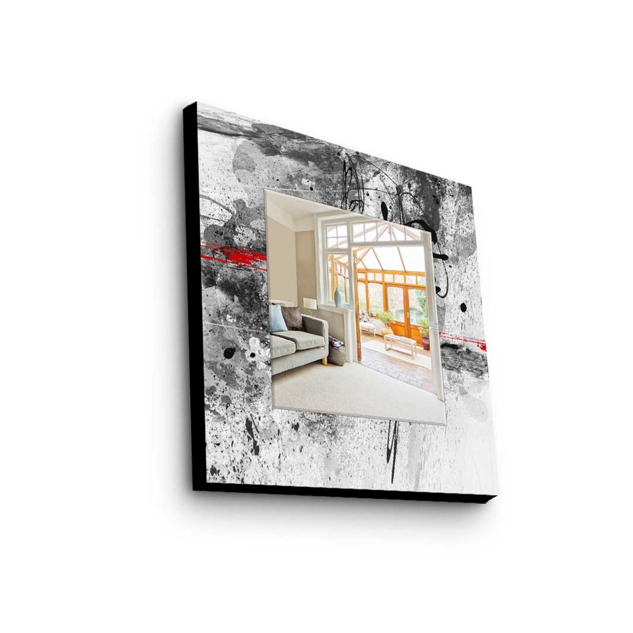 Oglinda decorativa, MA-039, Cadru: 100% LEMN DE PIN (Grosime: 27 mm), Multicolor - view 2