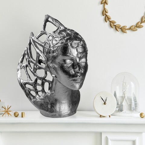 Decoratiune, Yak-036-B, Poliester, Argintiu