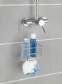 Etajera suspendata pentru baie Milito, Wenko, 18x13x28.5 cm, inox/PET, argintiu