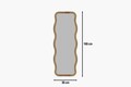 Oglinda decorativa, Siam, Aror, 50x160x2.2 cm, MDF , Natural