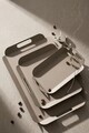 Set de tavi, Hermia, 289ALV1135, Metal, Dimensiune: 29 x 29 x 2,5 cm (1 bucată), Maro